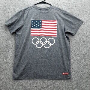 Team USA 2016 Rio De Janeiro Olympics Gray T-Shirt Mens Large